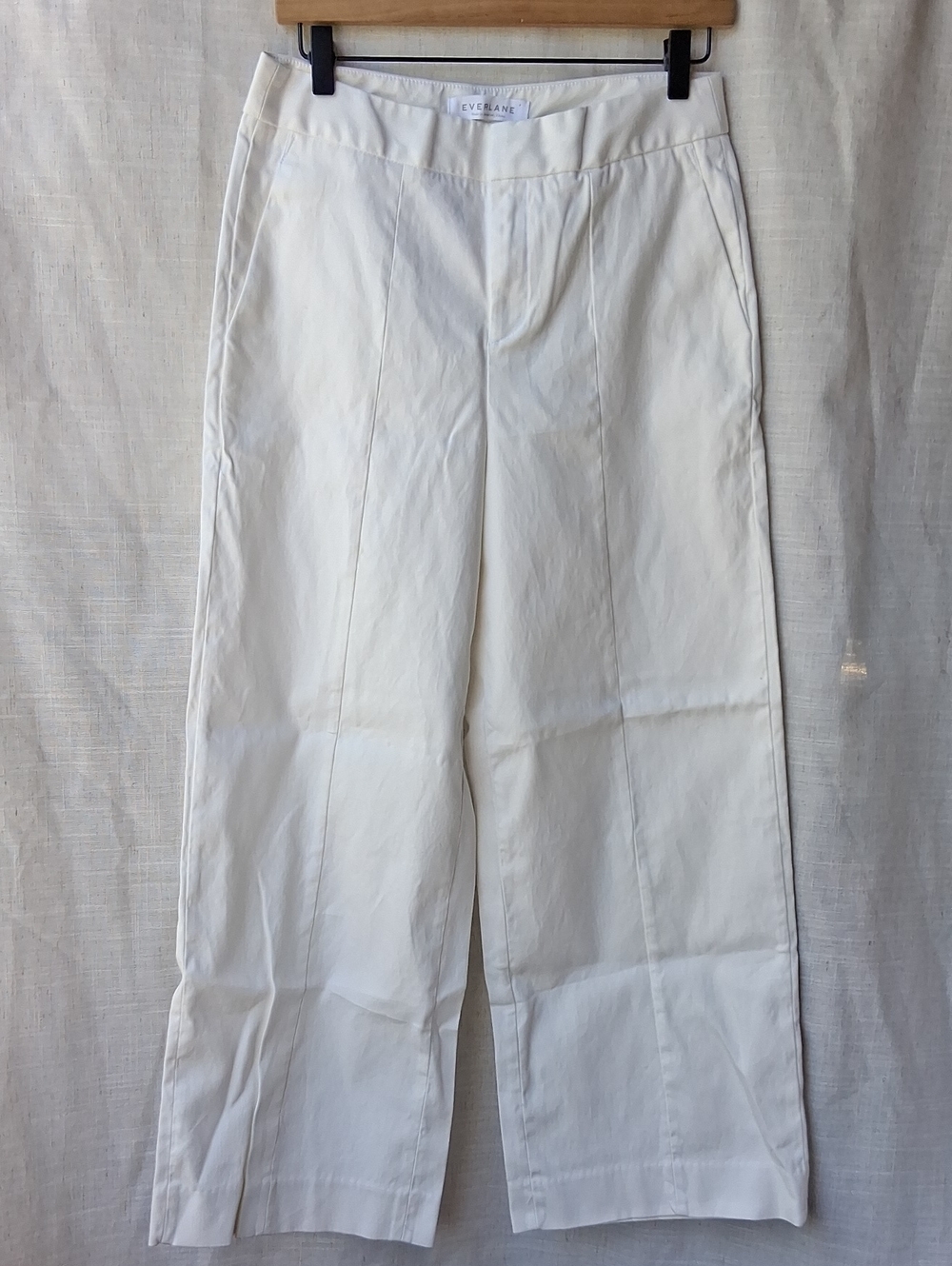 Everlane Wide Leg White Pants 2